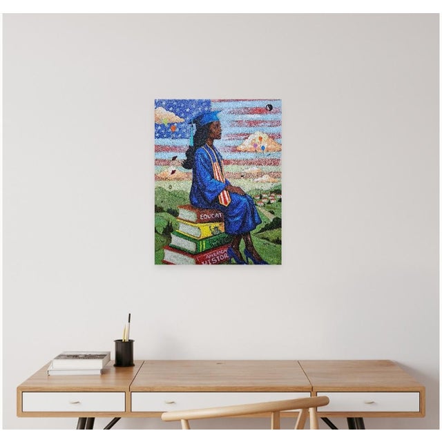 Contemporary American Dream, Akanji Bolaji, Surrealism, (2026) Acrylic on Canvas For Sale - Image 3 of 4