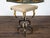 1880s American Horn Stool with Three-Tier Construction and Custom Upholstery For Sale - Image 9 of 11