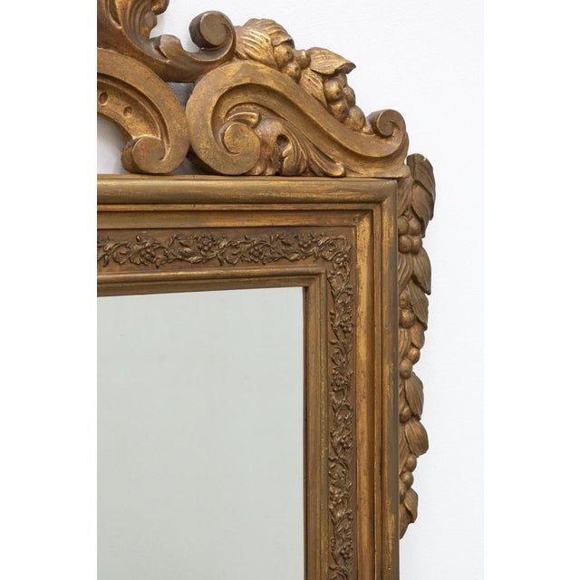 Antique Baroque Style Mirror, 1900s For Sale - Image 4 of 9