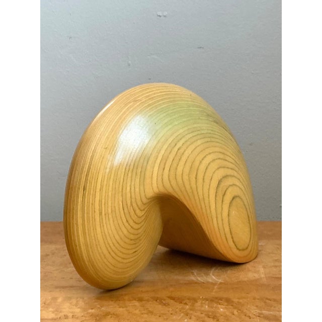Vintage Abstract Wood Nautilus Shell Sculpture For Sale In West Palm - Image 6 of 12