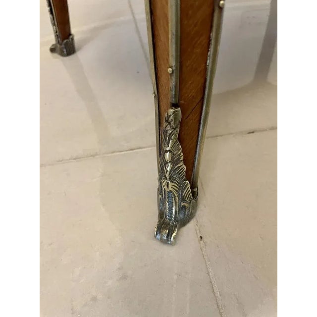 Antique Victorian French Kingwood & Ormolu Mounted Freestanding Centre Table For Sale - Image 10 of 13