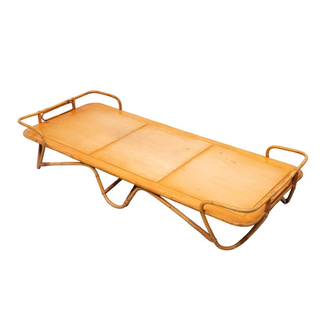 Rattan Daybed, Noordwolde, Holland, 1950s For Sale - Image 8 of 12