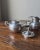 Eddie S Sterling Silver Made in Mexico Sugar and creamer set Includes: Sugar with cover - 4.25” width, 3” depth and 3.25”...