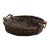 Rustic Twig Basket Tray With Rope Handles For Sale
