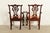Kindel Furniture Chippendale Carved Mahogany Dining Arm Chairs, Set of Six For Sale - Image 10 of 12