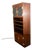 Mid Century Modern Cabinet Compact Display Scene One Henredon Campaign Dark Wood For Sale