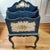 Hand Painted Floral Gilded Wood Magazine Rack Vintage Speckled Finish Handle 26" H 14" W For Sale - Image 14 of 16