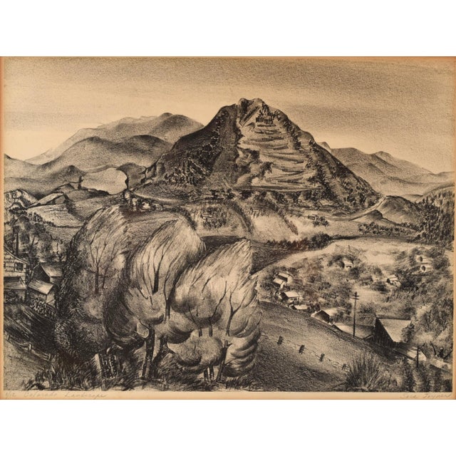 Signed by artist Sara Joyner. Titled "Colorado Landscape" and numbered 3 of 12. Full measurements: Height: 19" Width:...