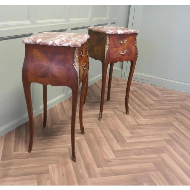 1960s French Bombe Style Bedside Tables, 1960, Set of 2 For Sale - Image 5 of 8