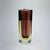 Brown Vintage Murano Glass Vase Vintage Mid-Century Modern Sommerso Glass Square Vase For Sale - Image 8 of 17