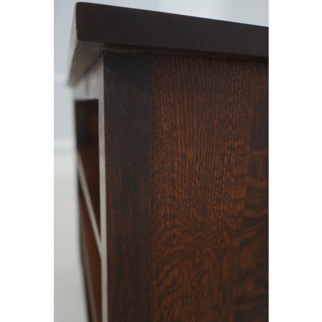Stickley Mission Oak Arts & Crafts Tv Stand For Sale - Image 9 of 11