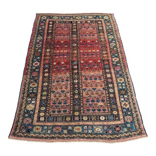 1880s Antique Hand Knotted Shirvan Rug For Sale