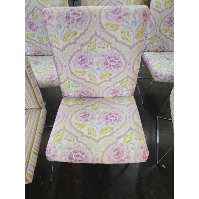 Metal Milo Baughman Model 1187-110 Dining Chairs-Set of 6 For Sale - Image 7 of 8