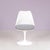 Tulip Side Chair in White Coated Aluminium with Plastic and Fabric Cushion by Eero Saarinen for Knoll Int. USA, 1970s For Sale - Image 12 of 12