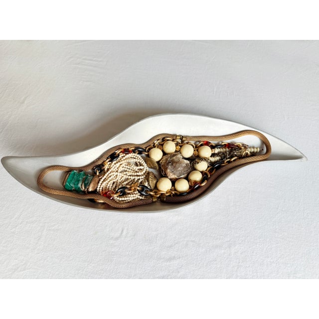 Vintage Artisan Smoky Quartz Mixed Media Statement Necklace For Sale - Image 10 of 16