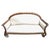 Antique Art Deco Mahogany and Cream Leather Sofa, 1920s For Sale - Image 10 of 10