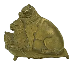 Antique Boxer Trinket Dish