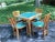 1950s Midcentury Modern Maple Folding Table and Set of Four Chairs by Stakmore Company - Set of 5 For Sale - Image 13 of 13