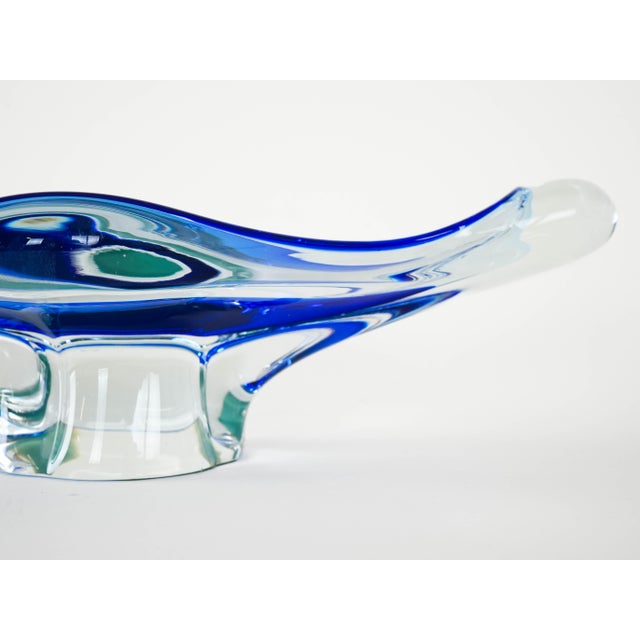 Blue Bohemia Platter, Czech Republic, 1970s For Sale - Image 8 of 12