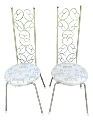 Pair of Mid Century Grenada Bistro Chairs by Arthur Umanoff