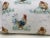 Large Bolster Pillow Decorated With a Yard Full of Water Color-Look Roosters & Hens/Chickens - Made in Uk. For Sale - Image 9 of 11