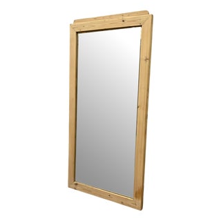 Art Nouveau Faceted Mirror with Surrounding Facet For Sale