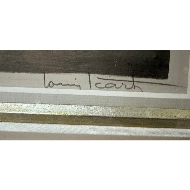 Antique White Icart, "Coursing Ii", Original Period Etching C. 1929 For Sale - Image 8 of 12