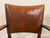 Oak Armchairs with Rush and Leather Seats, 1940s, Set of 3 For Sale - Image 10 of 16