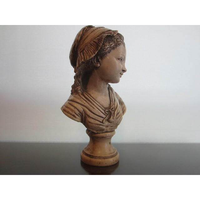 Early 21st Century French Girl in Bonnet Composed Torso Sculpture For Sale - Image 5 of 10