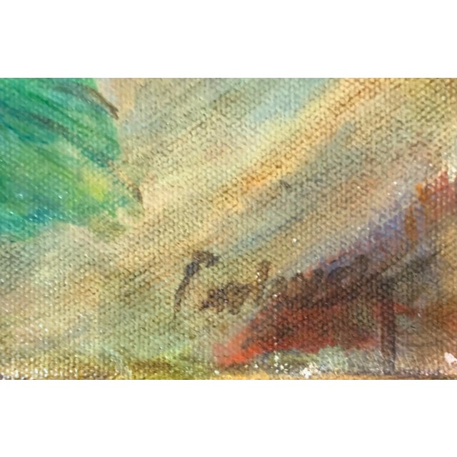 1990s "Field Mouse in Strawberry Patch" Outdoor Still Life Oil Painting For Sale - Image 4 of 7