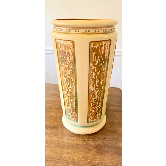 Early 20th Century Roseville Florentine Umbrella Stand For Sale - Image 11 of 12