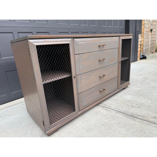 Vintage Mid-Century Mengel Credenza / Media Cabinet Solid Wood For Sale In Atlanta - Image 6 of 10
