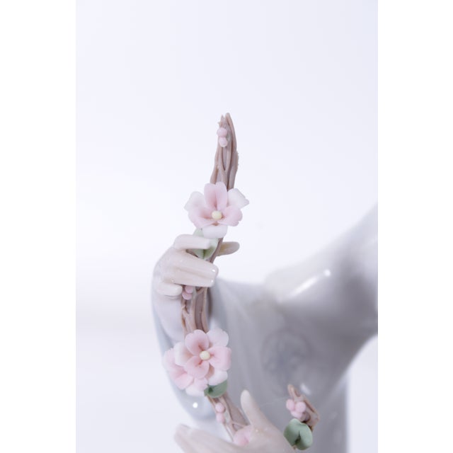 Lladro no.4840 Japanese Girl Decorating For Sale - Image 9 of 12