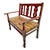 Mid 20th Century Vintage Red Hall Bench For Sale - Image 5 of 6
