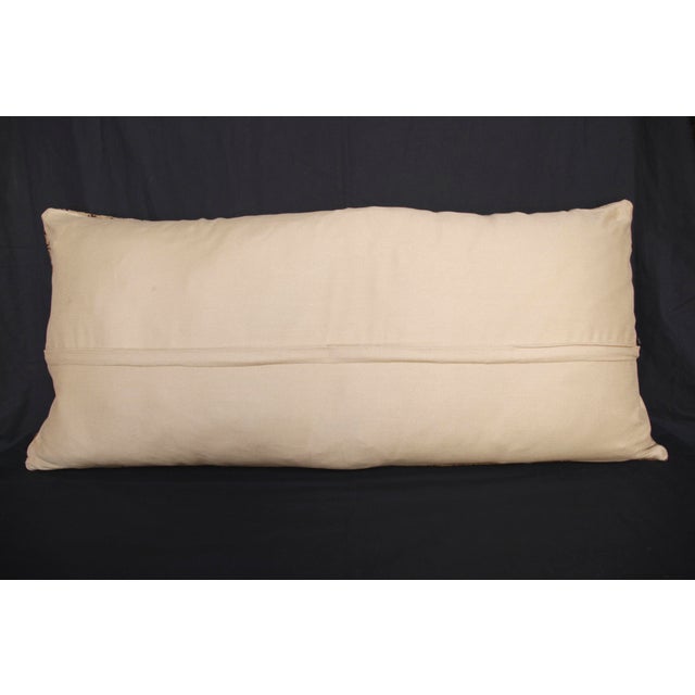 Handmade Turkish Soft Color Tones Rug Pillow Cvoer -17'' X 36'' For Sale - Image 14 of 14