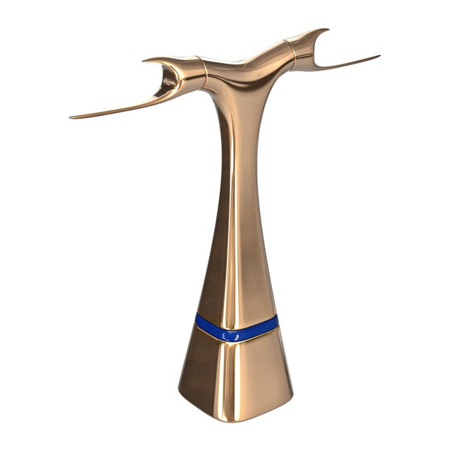 Not Yet Made - Made To Order "Pagina" Umbrella Stand With Bronze, Stainless Steel Detail, Handcrafted For Sale - Image 5 of 7
