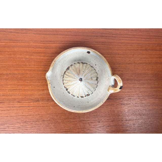 Mid-Century Modern German Studio Pottery Lemon Squeezer For Sale - Image 4 of 13