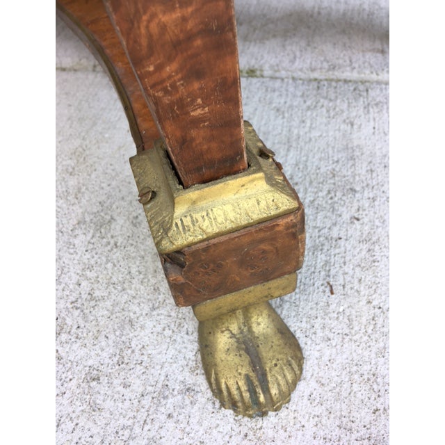 Brown 1920s Art Deco Egyptian Revival Cocktail Coffee Table For Sale - Image 8 of 16