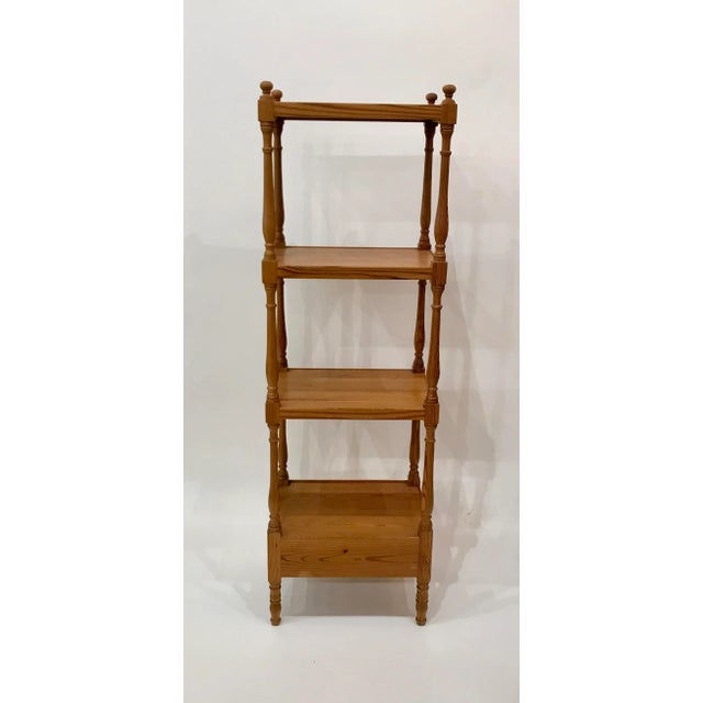 American Classical Pine Shelf Etagere For Sale - Image 10 of 11