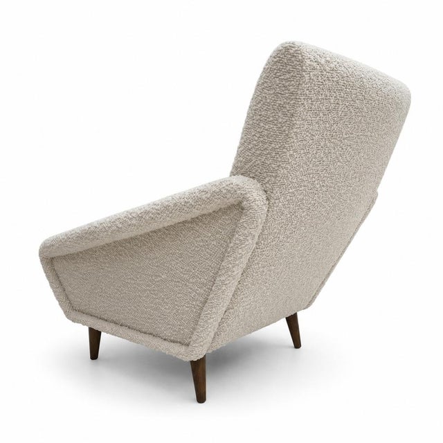 Wool Armchairs in the Style of Gio Ponti, Set of 2 For Sale - Image 4 of 10