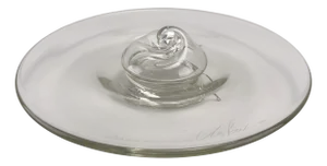 Glass Object or Glass Plate by Günther Uecker for Rosenthal, 1975
