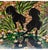 Gustavo Novoa, Panthers in Jungle Oil Painting Surrealist Art Gustavo Novoa Green Dark Mirror For Sale - Image 4 of 6