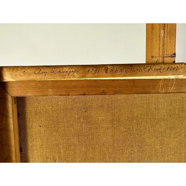 Blue Arey Scheffer French School Painting For Sale - Image 8 of 12