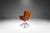 Scandinavian Modern Bentwood Office Chair Constructed From Birch With Patinated Cognac Leather, Axelsson Style, Sweden, 2000s For Sale - Image 4 of 12