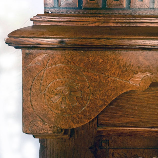 Brown 1870s Modern Gothic Bedstead Attributed to Kimbel & Cabus For Sale - Image 8 of 11