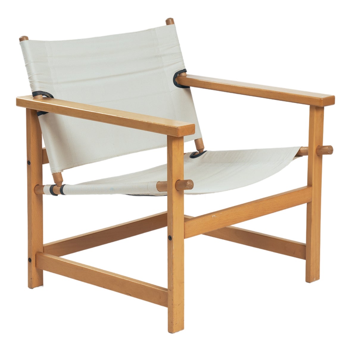 Canvas and Beech Wood Safari Chair, 1970s | Chairish