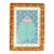 Contemporary Felicity Buchanan Repro Print of a Colorful Beetle in Tortoise-Style Frame For Sale