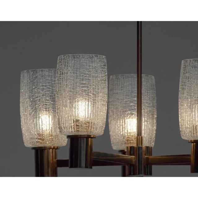 1960s Large Brass Chandelier by Doria Leuchten, 1960 For Sale - Image 5 of 8