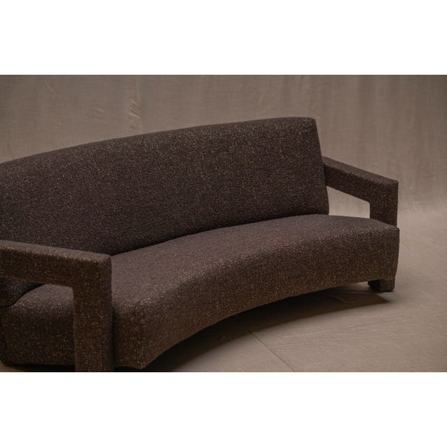 Black Utrecht Curved Sofa by Gerrit Rietveld for Cassina, 1980s For Sale - Image 8 of 18