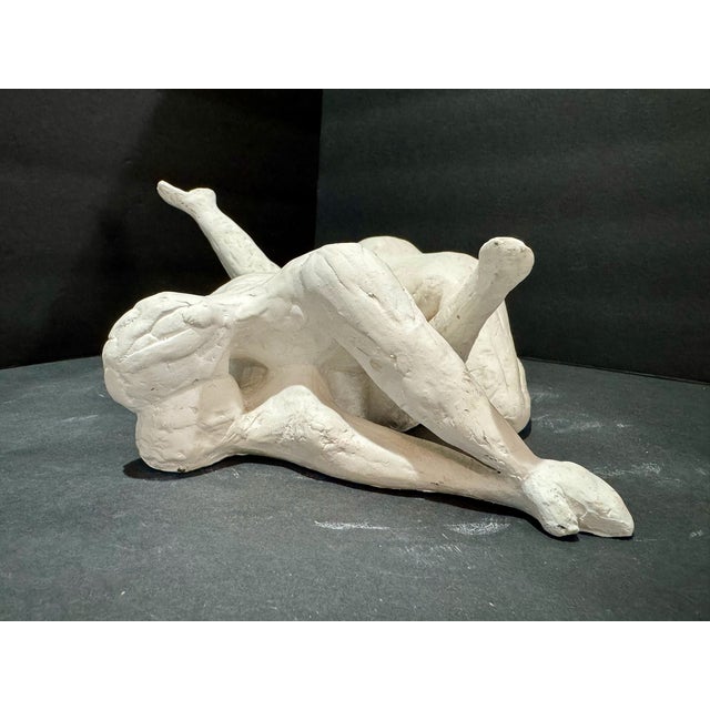 Figurative 1960s Larry Mohr Plaster Erotic Couple Sculpture Signed From Artist Estate For Sale - Image 3 of 8